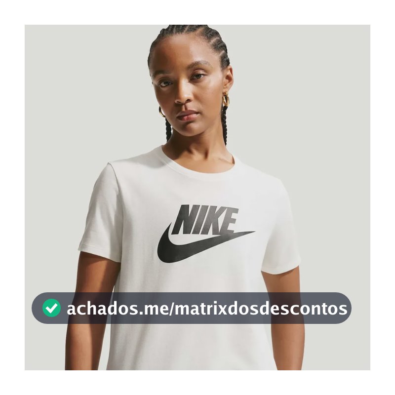 Camiseta Nike Sportswear Essentials Feminina Branco/preto P