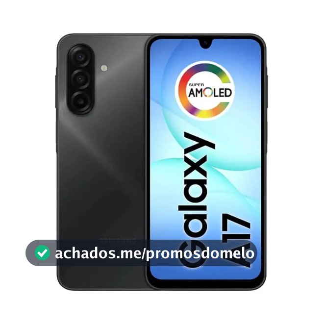 Celular Samsung Galaxy A17 Com Ia, 256gb, 8gb Ram, Câm De 50mp, Tela De 6.7 , Nfc, Ip54 - Preto 4G