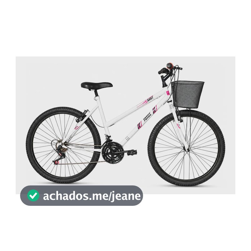 Bicicleta Passeio Forss Anny Aro 26 Feminina 18 Marchas Branca