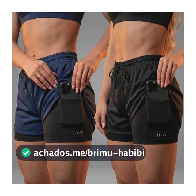 Kit 2 Short Duplo Compressão Fitness Bermuda Treino Feminino
