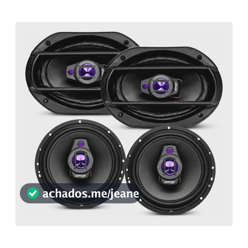 Kit 4 Alto Falante Porta E Mala 6 Pol + 6x9 400w Triaxial Portas E Porta Malas Tampão Traseiro
