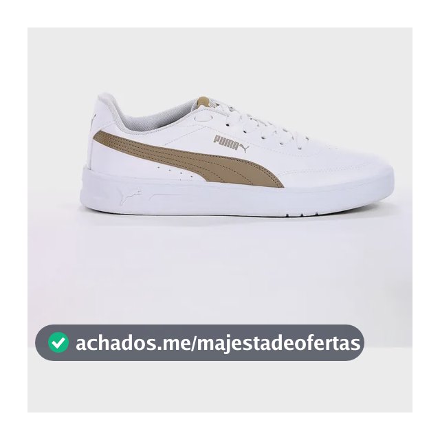 Tênis Puma Court Classic Clean Bdp E Conforto Dia A Branco Branco 42 Br