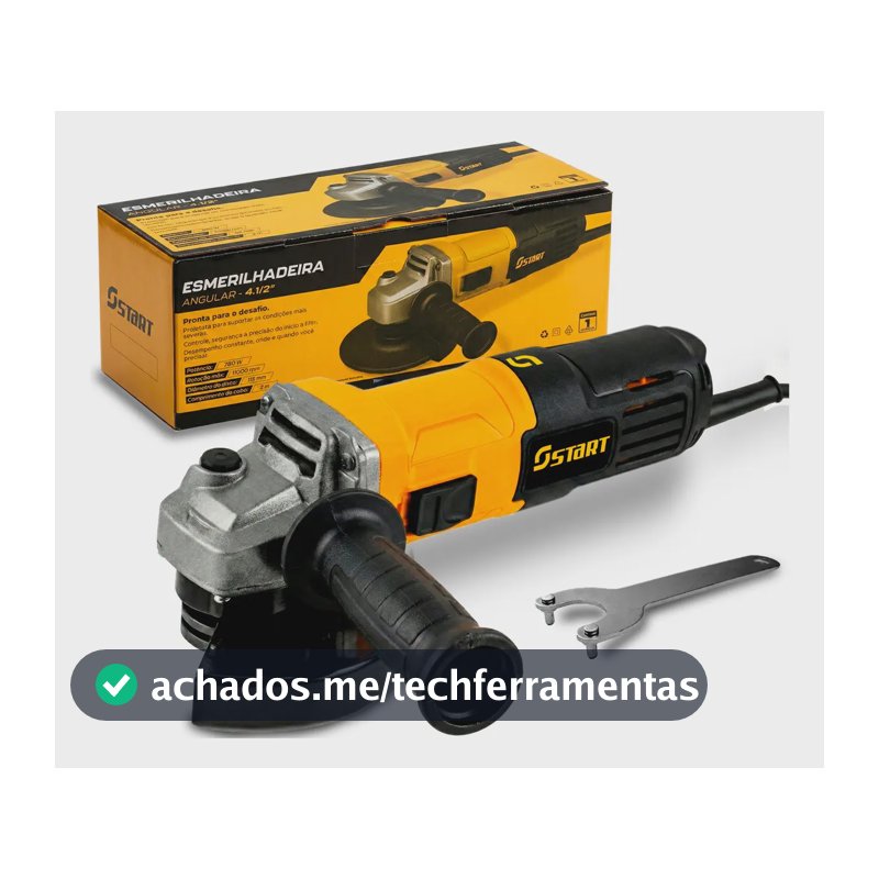 Esmerilhadeira Lixadeira Angular Profissional 780w 115mm 11000rpm Elétrica 60hz St-2444 Start