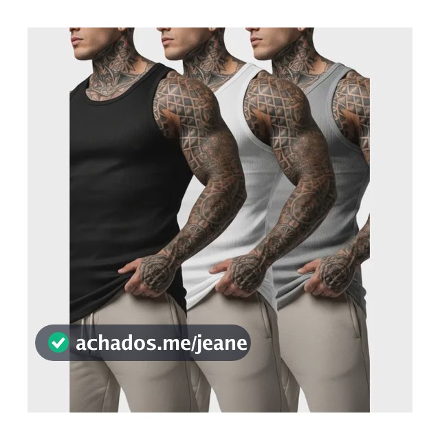 Kit 3 Regata Modelo Americano Canelada Premium