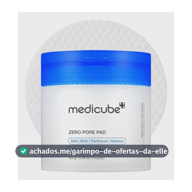 Medicube Zero Pore Pad 2.0 70 Pads para esfoliação e cuidado com os poros
