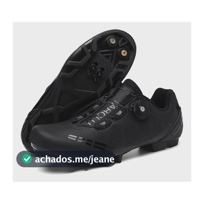 Sapatos De Ciclismo Mountain Bike Hard Sole Unissex 42 Preto