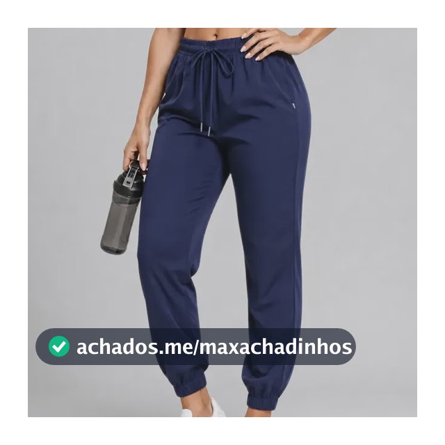 Calça Jogger Tactel Soltinha Moda Fitness Joggings Esportiva