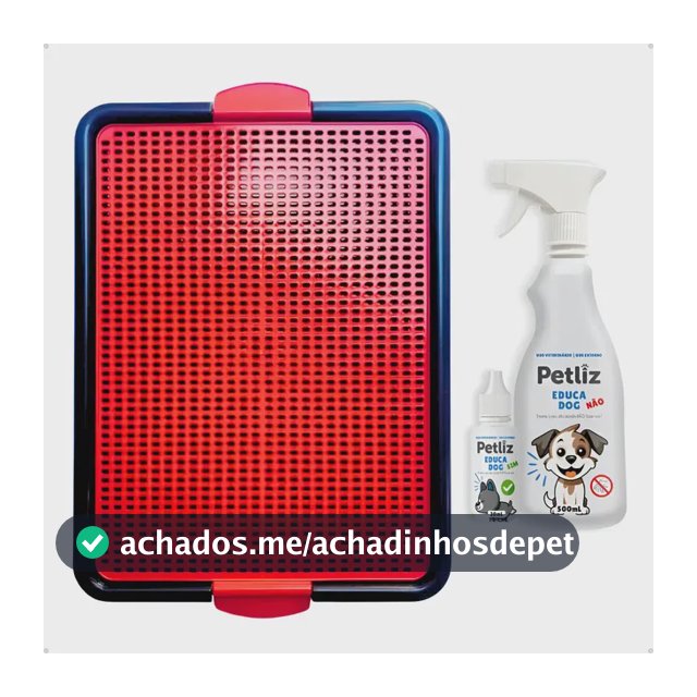 Tapete Higiênico Xixi Dog Pet Sanitário Lavável + Educa Dog