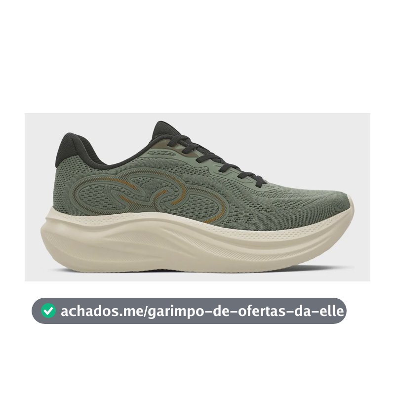 Tênis Masculino Rush Olympikus Militar/preto Liso 39 Br