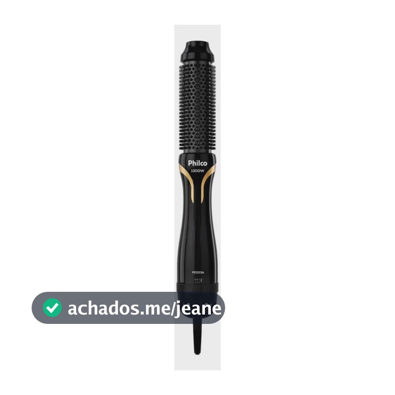 Escova Secadora Philco Íons Tourmaline 1300W Bivolt PES33A Bivolt