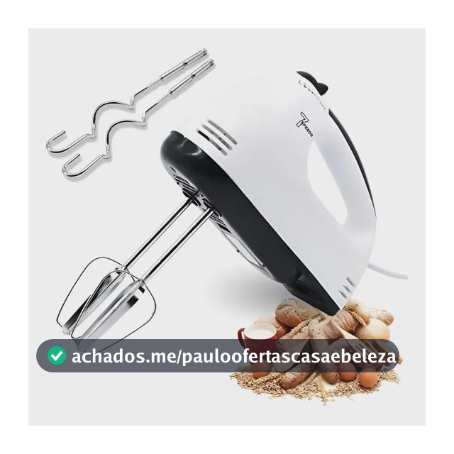 Batedeira De Mão Elétrica 127v 7 Velocidades 260w Branco 127v