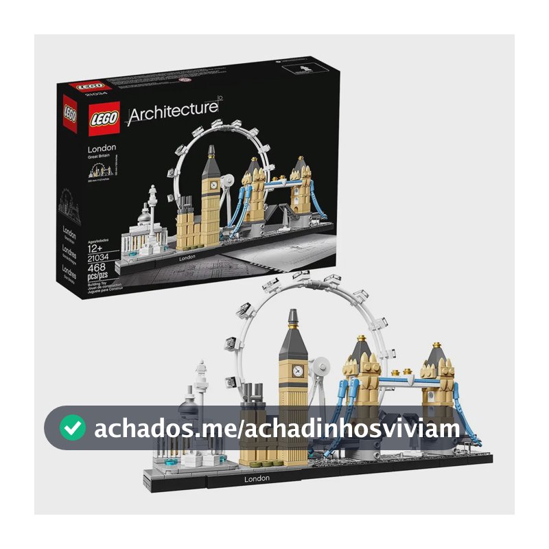 Blocos De Montar Lego Londres Architecture 21034 468 peças