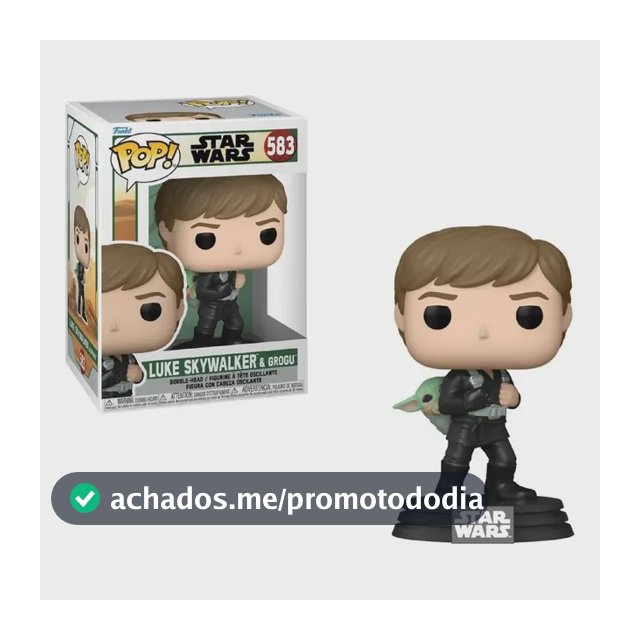 Star Wars Boneco Pop Funko Luke Skywalker E Baby Yoda Grogu