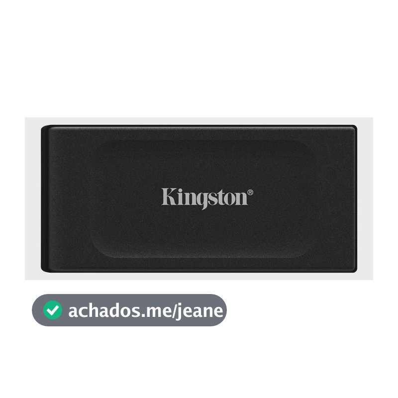 Ssd Externo Portátil Kingston Xs1000 1tb, Usb 3.2, 1050mb/s