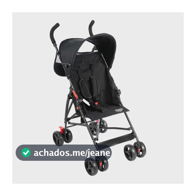 Carrinho De Bebê Passeio Guarda Chuva Styll Baby Preto