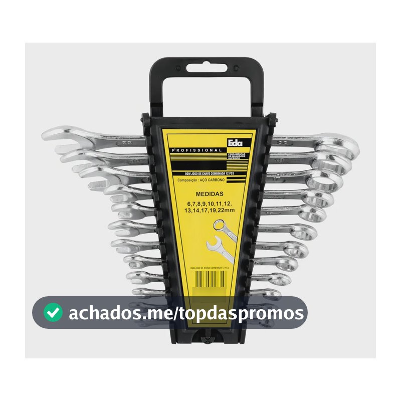 Jogo Chave Combinada Eda 12 Peças 6 A 22mm 0gw Hobby