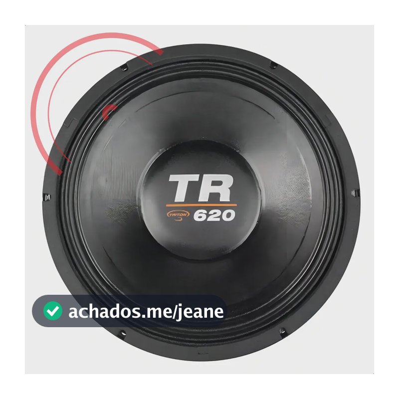 Alto Falante Woofer Triton Tr620 Rms 12 Polegadas 4 Ohms Som Preto