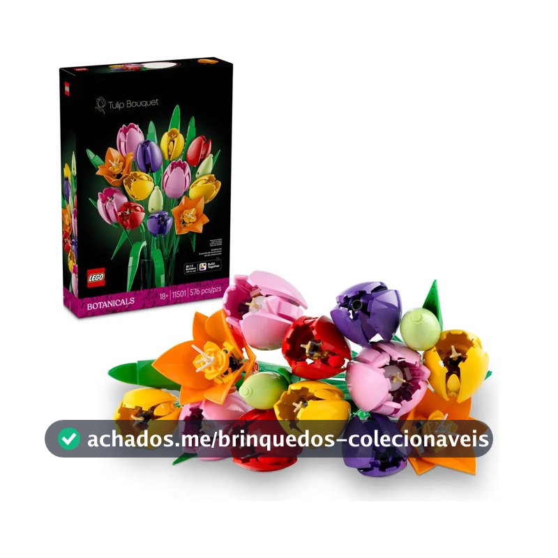 Decoração de buquê de tulipas LEGO Botanicals 11501