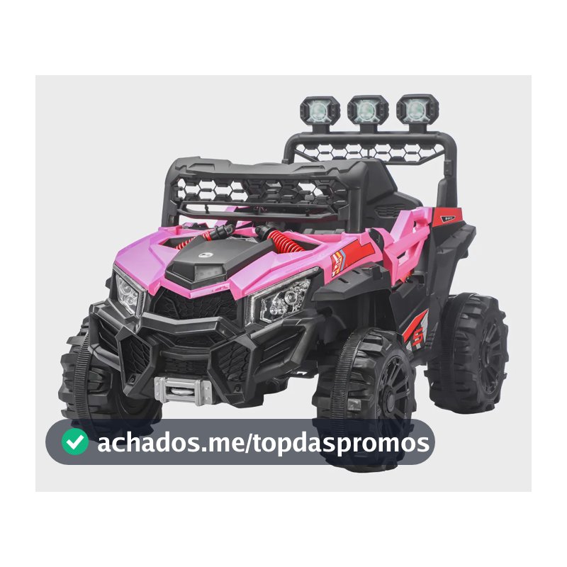 Mini Quadriciclo Elétrico Com Luz/som Sport Rosa Maxi Toys