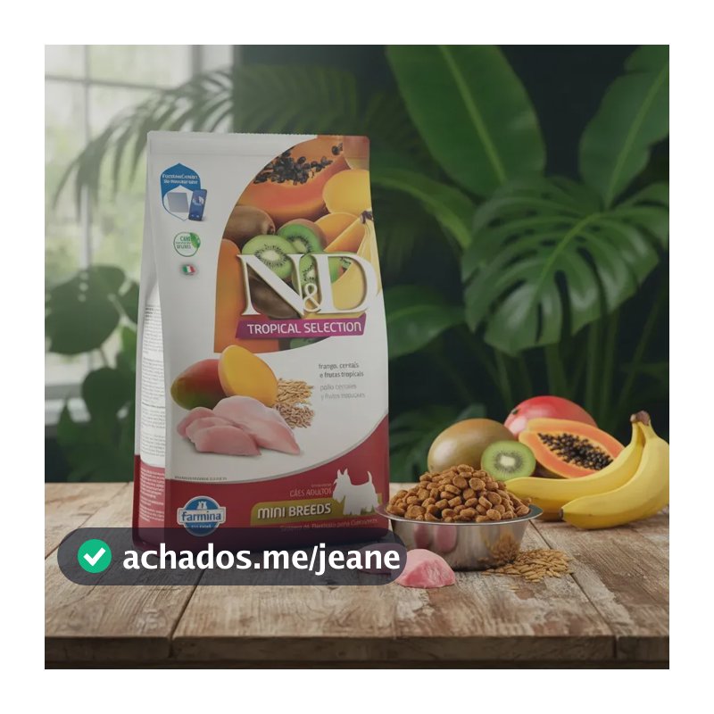 Ração N&d Tropical Selection Cão Adulto Mini Frango 12kg