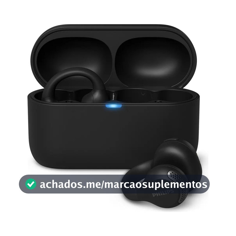 Fone De Ouvido Ear Cuff Sem Fio Philips Bluetooth Preto Taq2000bk
