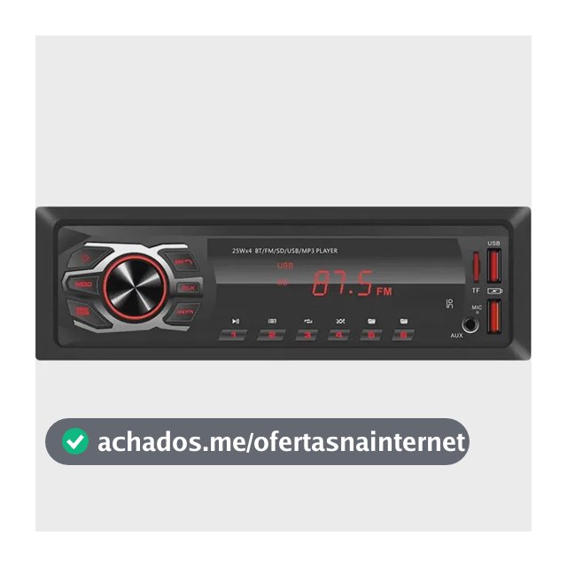 MP3 Player First Option 6688 Som Automotivo Radio Bluetooth 25W FM USB Pen Drive BT Carro Caminhonte 1 Din Caixa Bob Saida RCA