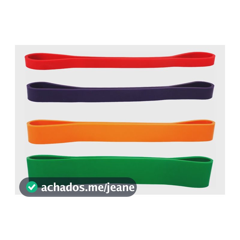 Kit Mini Super Band 4 Intensidade Extensor Elástico Circular