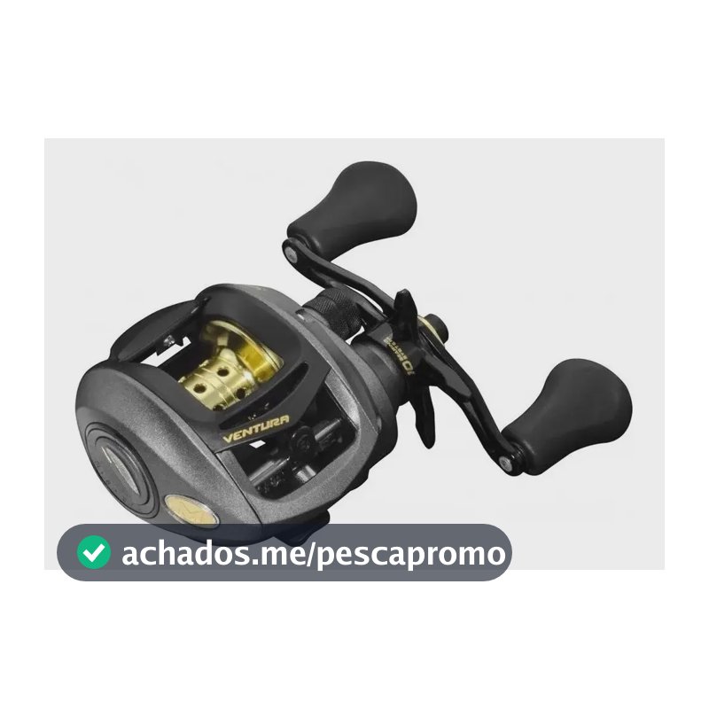 Carretilha New Ventura Vt10 Marine Sports Manivela Esquerda Cor Preto Lado da manivela Esquerdo