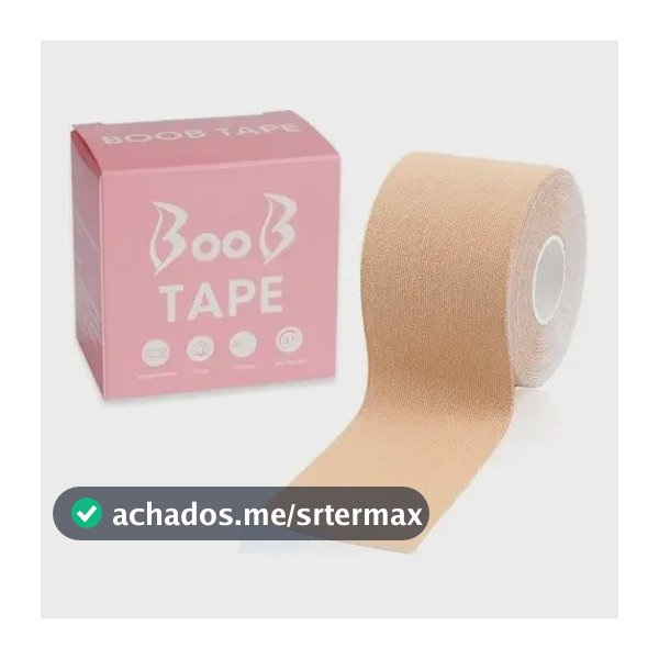 Levanta Seios Adesivo Peito Fita Bege Boob Tape Sutiã 5m