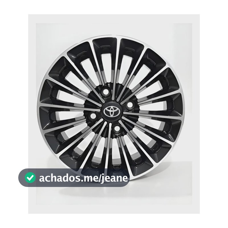 Rodas Aro 15 4x100 Toyota Etios Yaris S195 + Bicos / Jogo Diamantado Preto