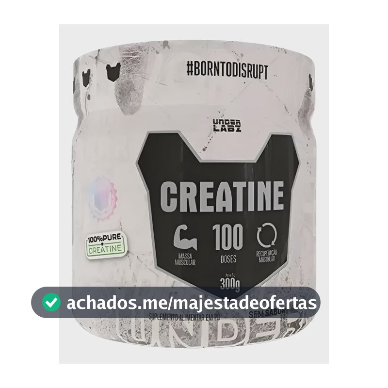 Creatina Born To Disrupt 300g Pote  - Under Labz Sem Sabor