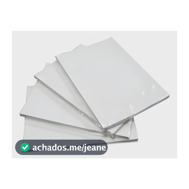 Papel Cartão Triplex Branco A4 300G Suzano 100 Folhas Ambos Lados Impressão Alta Definição