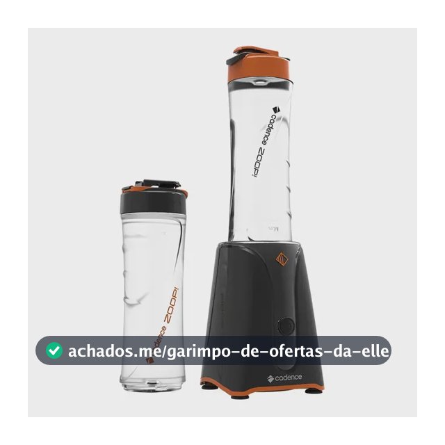 Liquidificador Cadence Zoop Contrast 2 Jarras Turbo