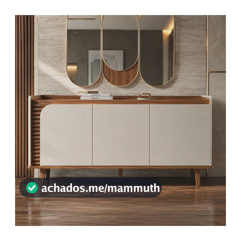 Buffet Para Sala De Jantar 3 Portas Jurerê Off White Casa Lustre Design Moderno