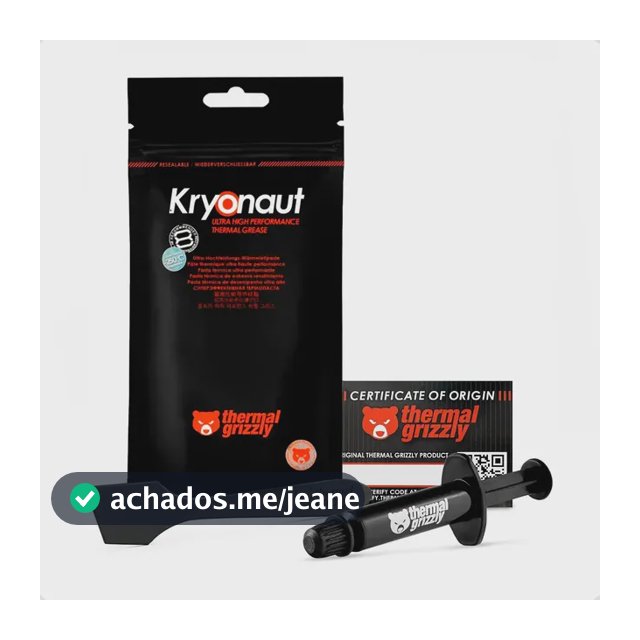 Pasta térmica Thermal Grizzly Kryonaut Ultra High Performance - 12,5 W/mK