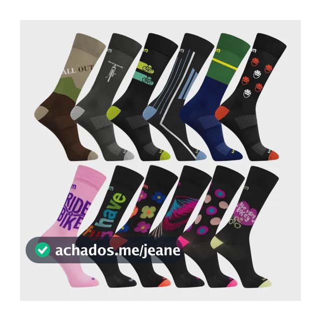 Kit 6 Pares Meia Ciclismo Mtb Speed Corrida Promoção Rikam