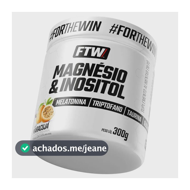 Magnésio & Inositol FTW 300g Fórmula Completa Sabor Maracujá