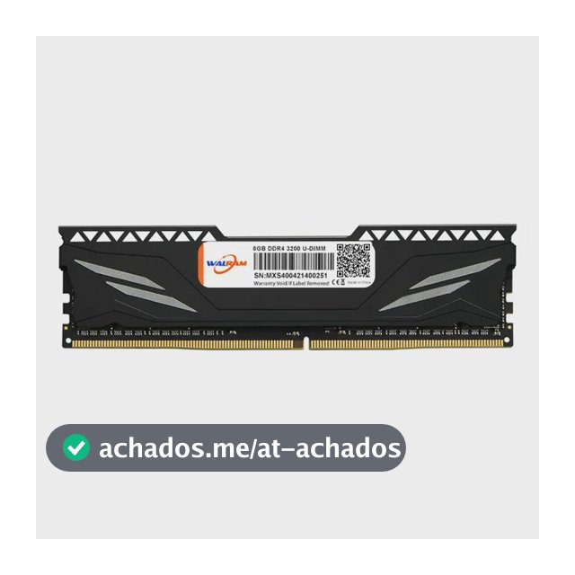 Memória Ram Ddr4 8 Gb 3200 Mhz Para Pc De Mesa Com Dissipador 1.5 V