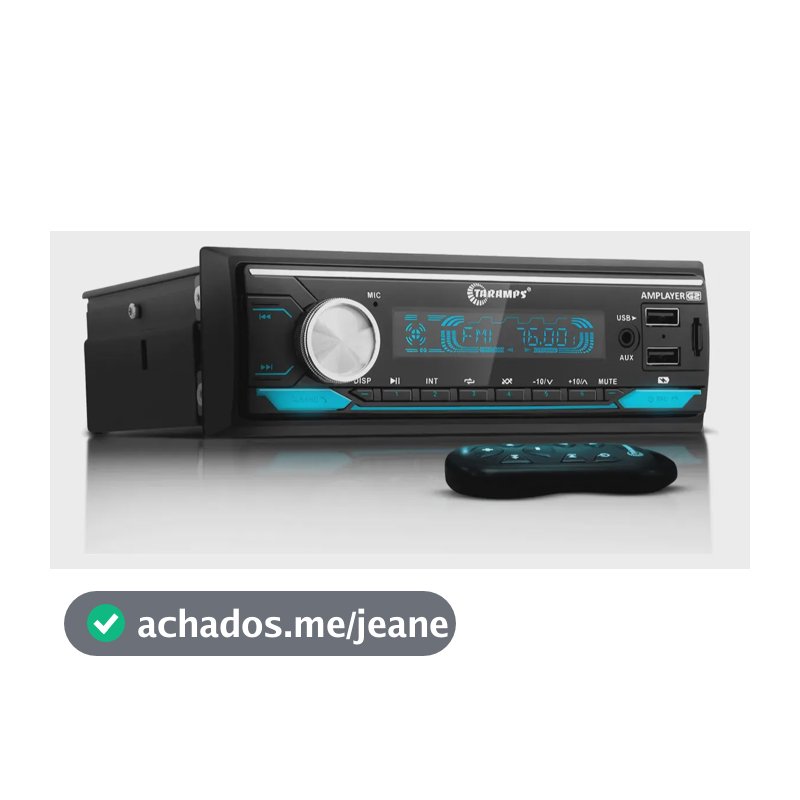 Rádio Automotivo Taramps Amplayer G2 Fm Usb Sd Mp3 Bluetooth
