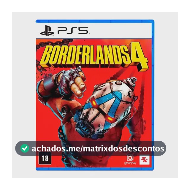 Jogo Borderlands 4 Playstation 5 Mídia Física
