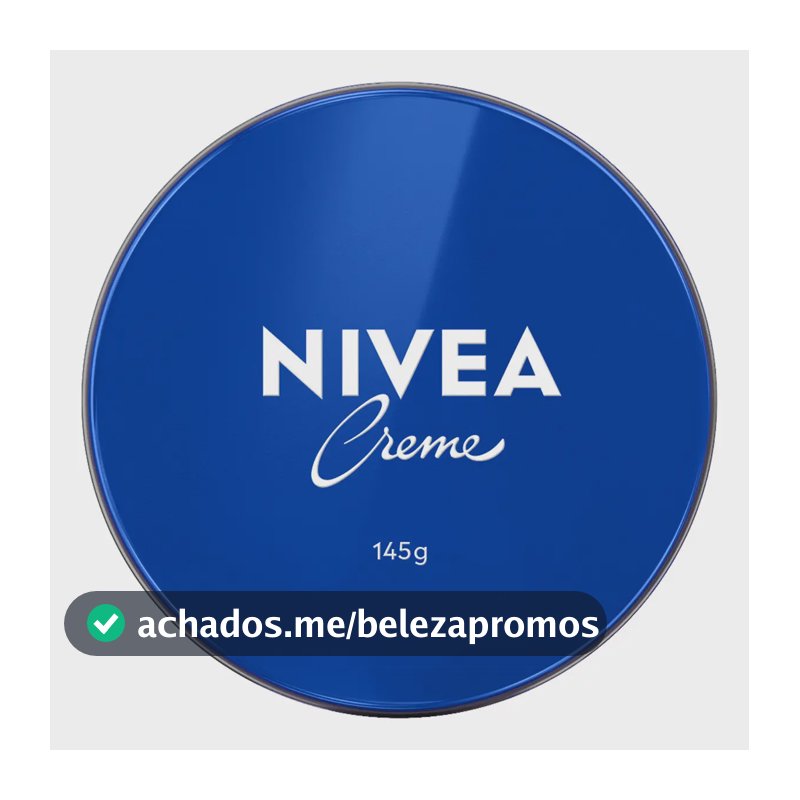 NIVEA Creme Hidratante Lata 145g, Hidratação Profunda 24h, Corporal, Multibenefícios, Todas as Peles