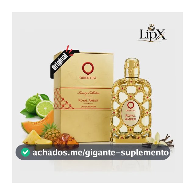 Perfume Luxo Arabe Royal Amber - Feminino - 80ml lipx