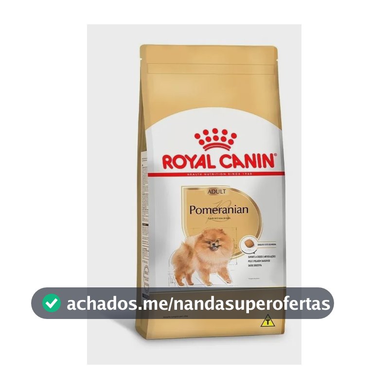 Ração Royal Canin Pomeranian Para Cães Adultos 2,5 Kg
