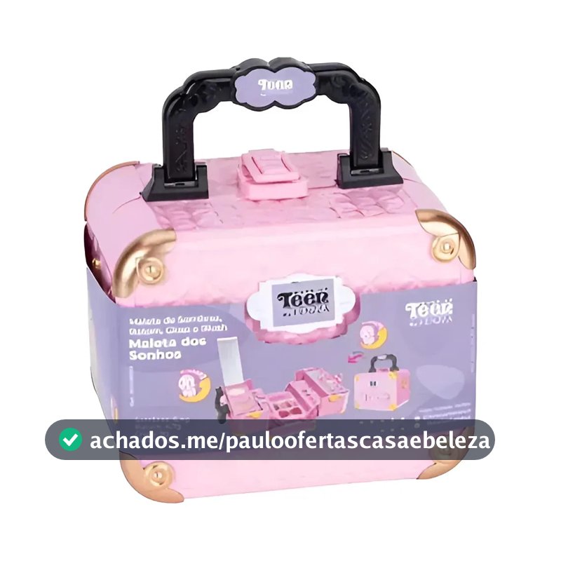 Maleta Dos Sonhos Maquiagem Infantil Teen Skv 120021 Fenzza Cor Rosa Rosa