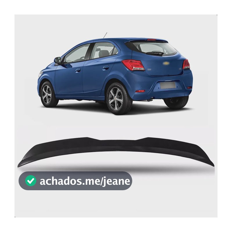 Aerofólio Universal Para Veículos Hatch Preto Black Piano Gm Onix Hatch