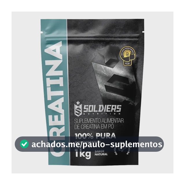 Creatina Soldiers Nutrition em pó Sem sabor x 1kg