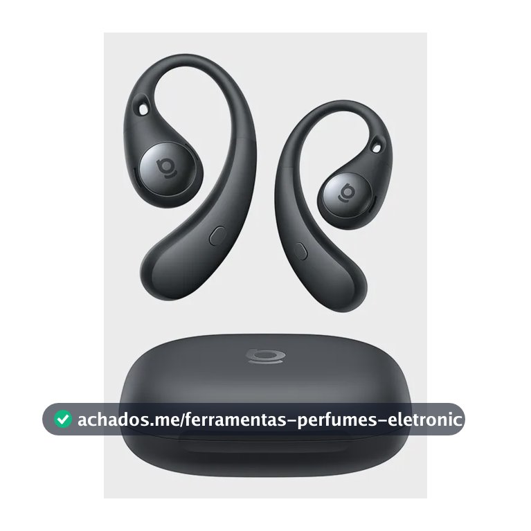 Fones De Ouvido Baseus Eli Sport 2 Open-ear Sem Fio Ip57 Preto