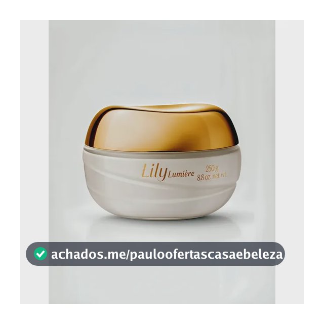 Lily Lumière Creme Acetinado Hidratante Corporal O Boticário 250g