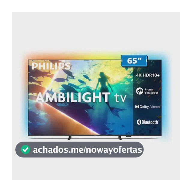 Smart Tv Lcd Led 65 Philips 65pug8100/78 4k Uhd Wi-fi + Blu