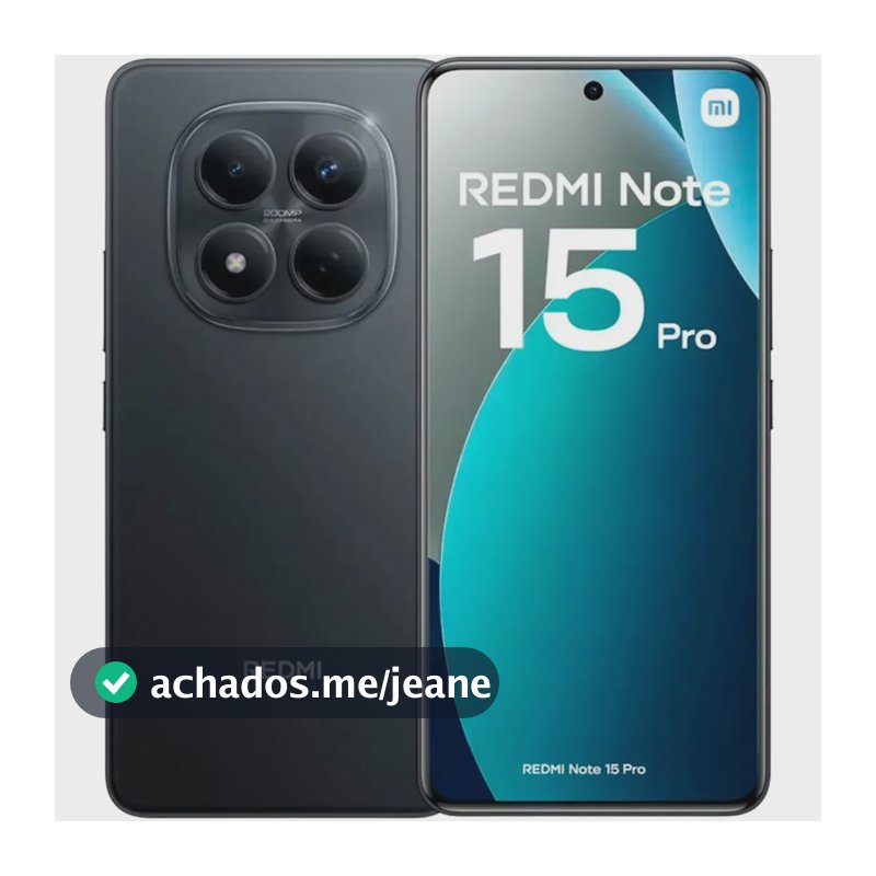 Redmi Note 15 Pro 4g 512gb 12gb Ram Preto